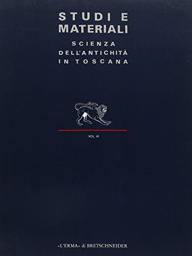 Studi E Materiali, 6/1991: Scienza Dell'antichi... [Italian] 8870627152 Book Cover