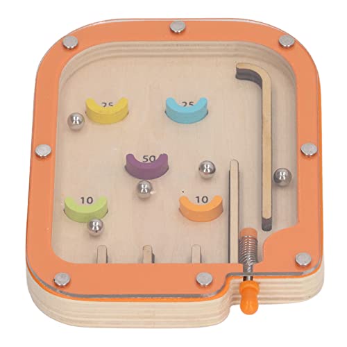 Handheld Pinball Game, Bright Color Early Learning Skill Development Pinball Maze Game for Home (M)