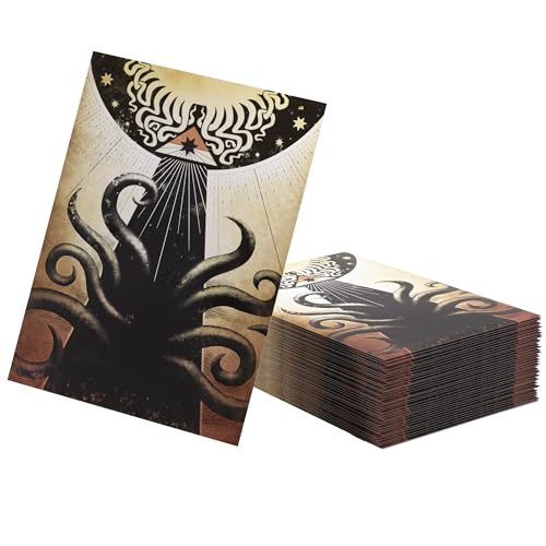 Gamegenic Arkham Horror: The Card Game Encounter Art Sleeves - Officially Licensed Full-Color Card Sleeves with Matte Back & Clear Front, Premium Protection for Standard-Sized Cards