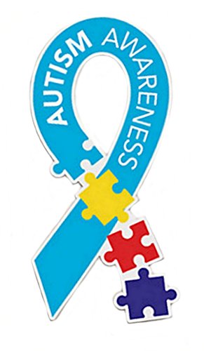 Autism Awareness Multi Color Puzzle Piece Car Magnet