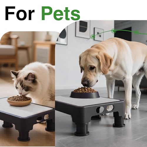 Image of COOL-ANGLE Adjustable Step Stool for High Beds & SUV - Non-Slip Mobility Platform for Seniors, 650lbs Capacity, 3 Heights (3.4 inch-5.4 inch), Wide Safety Base for Car & Bath, 16.5 inchx12.6 inch, Gray