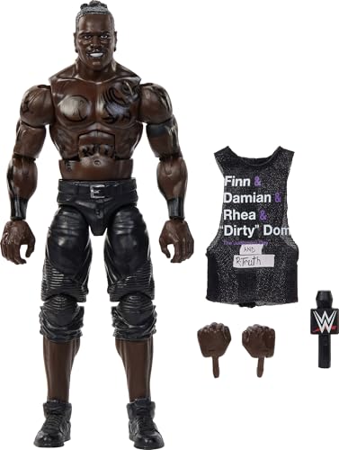 Mattel WWE Elite Action Figure & Accessories, Series #115 6-inch Collectible R-Truth with 25 Articulation Points & Swappable Hands
