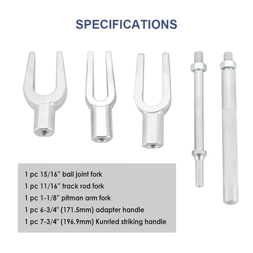 Séparateur rotule robuste en kit 5 pièces pour extracteur de baseball - 6