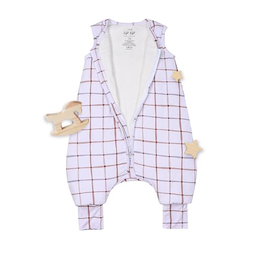 Nyte Nyte Baby - 1.0TOG Oak & Ice, 18 to 36 Months, Sleeveless Sleep Sack, Soft Baby & Toddler Sleeping Sack, Breathable Sleep Sack with Adjustable Feet Cuffs & Anti-Slip Grip