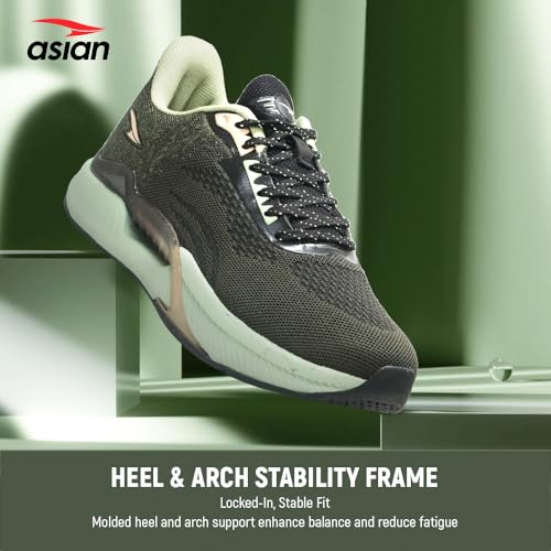 Image of ASIAN Powerplay-23 Men's Running Shoes | Lightweight Sports Sneakers with Soft Cushion Sole | Breathable Knit Upper | Ideal for Gym, Walking, Jogging, Training
