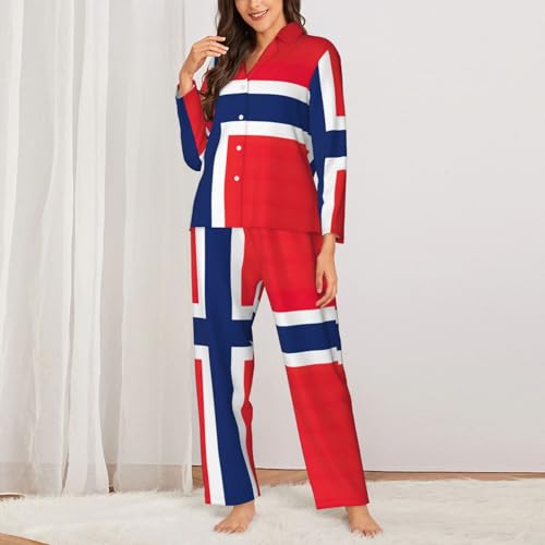 Pyjama imprimé drapeau norvégien EdWal pour vos soirées cocooning