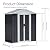 Patiometh 5FT x 3FT Outdoor Storage Metal Anti-Corrosion Utility Tool House with Lockable Door & Shutter Vents?Outdoor Waterproof Garden Tool Storage Sheds?with Metal Foundation?