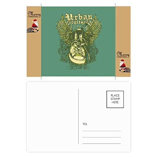 Cartes postales de remerciement lot de 20 motif chaussures en toile