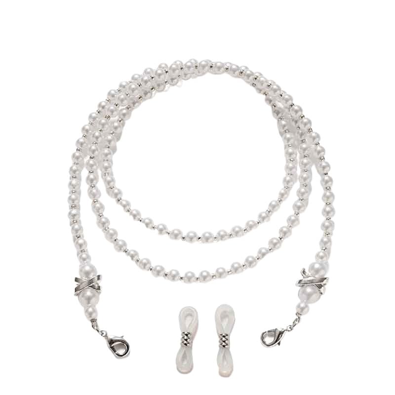 Chaîne de masque suspendue et cordon lunettes perles antidérapant durable