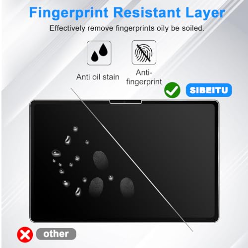 SIBEITU Screen Protector for iPad Air 11 Inch 2024 Model M2, 2 Pack iPad Air 6th Generation Tempered Glass Film, 9H Hardness HD Clear Compatible Face ID & Case Friendly for iPad Air 11\" 6th Gen - Thumbnail 4