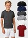 HXP 6 Pack Boys Mesh Athletic Shirts Youth Kids Dry-Fit T-Shirts Boys Activewear Short Sleeve Clothes for Kids Teens Color A 9-10Y