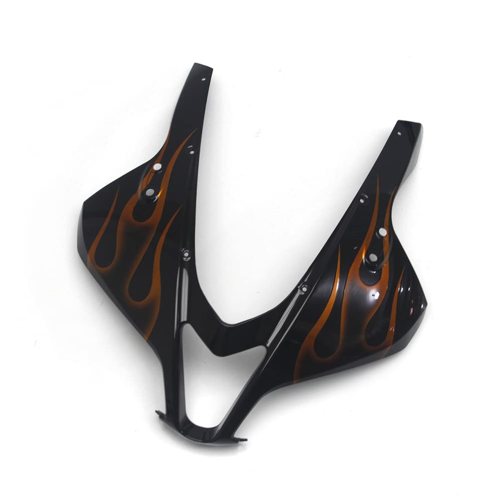 Complete Motorcycle Fairing Kit For Honda CBR600RR F5 2005-2006 - Black Orange Flame Design