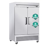 COOLCHEF 49 Cu Ft 54-Inch 2-Door Commercial Reach-In Refrige...