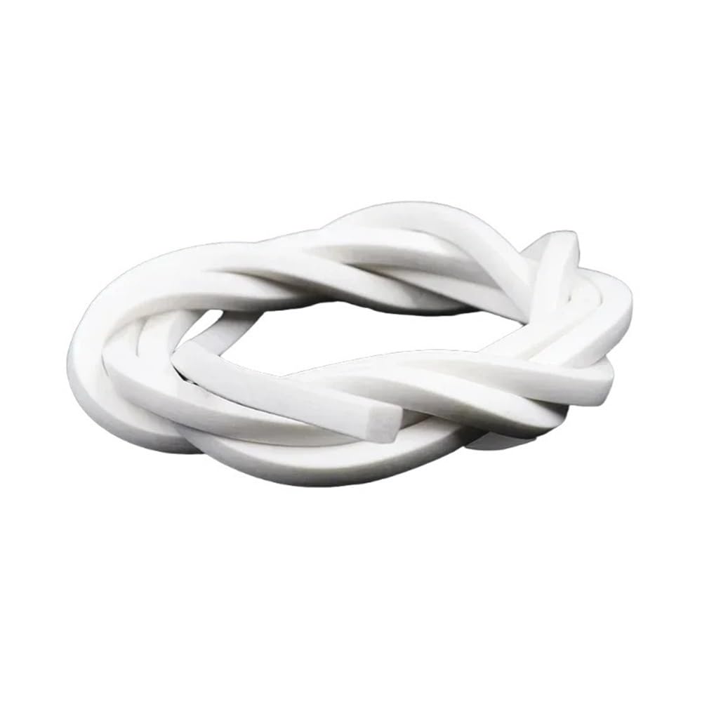 Foam Rubber Strip Silicone Foaming White Square Trim Sealing Strip, Windows Doors Gasket for Sponge Strips 1 piece(10M*5MM*5MM)