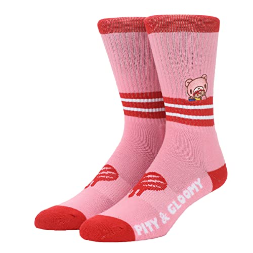 Bioworld Gloomy Bear Gloomy & Pity Men's Athletic Crew Socks