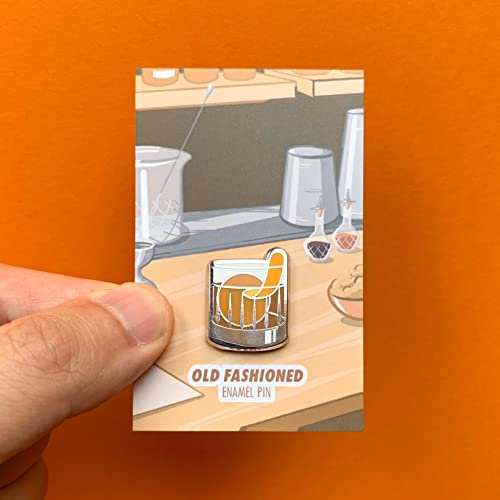 Image of Classic Cocktail Cute Enamel Pins for Bartender Aprons, Jackets, Backpacks and Purses, Shirt and Suit Lapels, Button Badges Brooch Fashion Jewelry