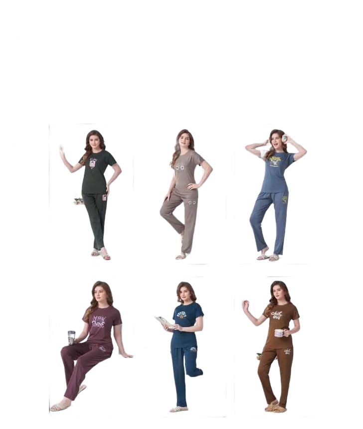 Imported Tencel Night Suit | Soft & Comfortable (Coffee, M)