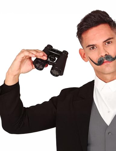 Generique - Fernglas Kostüm-Accessoire schwarz 12 x 14 cm