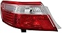 VIPMOTOZ OE-Style Outer Body Mounted Left Tail Light Lamp For 2007-2009 Toyota Camry Red Lens Driver Side Assembly Replacement