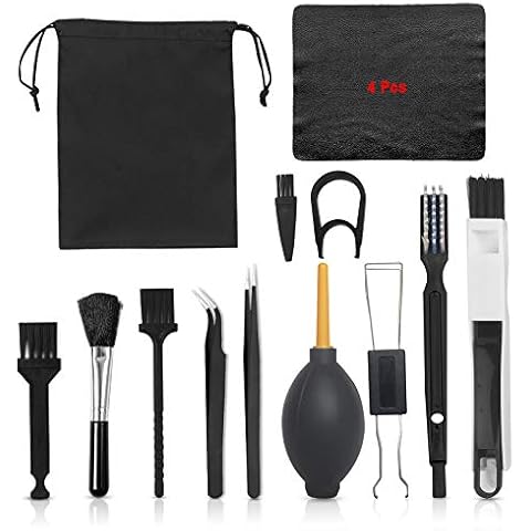 Keyboard Cleaning Brush,PC Cleaning Kit,16 in 1 Plastic Anti Static Brush Laptop Keyboard PC Cleaning Kit Computer Electronic Equipment Cleaner Tool Set… Cover