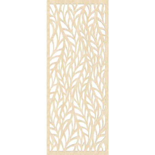 Image of Ortonville Decorative Pierced Fretwork Wood Wall Panels, 27 3 /8 inchW x 69 3 /8 inchH x 3 /8 inchT, Birch