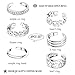 FUNRUN JEWELRY 5PCS Adjustable Toe Ring for Women Open Tail Ring Band Hawaiian Foot Jewelry (Silver Tone)