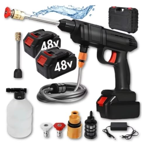 Lavadora de Alta Pressão Portátil Recarregável – Sem Fio, Bivolt – Vap Multiuso para Carros, Calçadas, Jardim e Limpeza Externa com Jato Forte e Alta Mobilidade