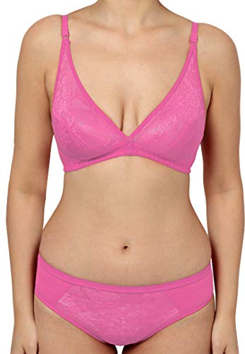 Image of StyFun Women Cotton Bra Panty Set, Non-Padded, Non-Wired, Sexy Lingerie for Honeymoon Lingerie Set for Women for Sexy hot Bra Panty Set for Women Combo Pack Color- Multi-Color Cup-B