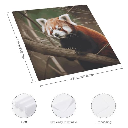 Servilletas de tela cuadradas floral QMNBTES pack 2 miniatura 2