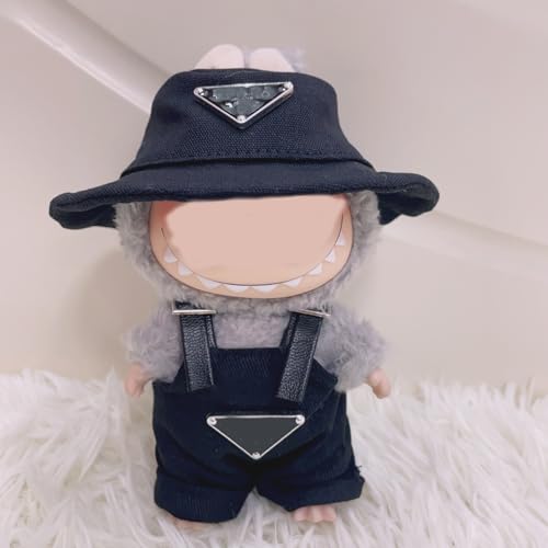 Doll Clothes LBB, 2-Piece Outfit Set with Accessories for 17cm Doll (Black A)