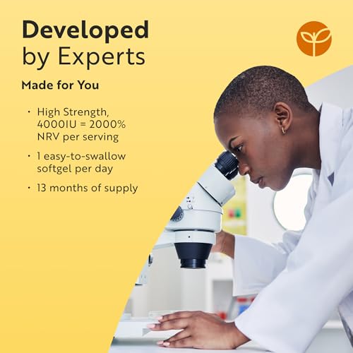 Vitamin D3 4000 iu - 400 High Strength Easy to Swallow Premium Softgels - Over A Year's Supply - Max Strength Vitamin D3 Cholecalciferol Supplement - Manufactured in The UK by Nutravita - Image 4