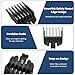 Durable Clipper Guards Compatible with Novah,Fits Trimmers&Hair Clippers,Secure Fit,Smooth Cutting,10PCS,Black