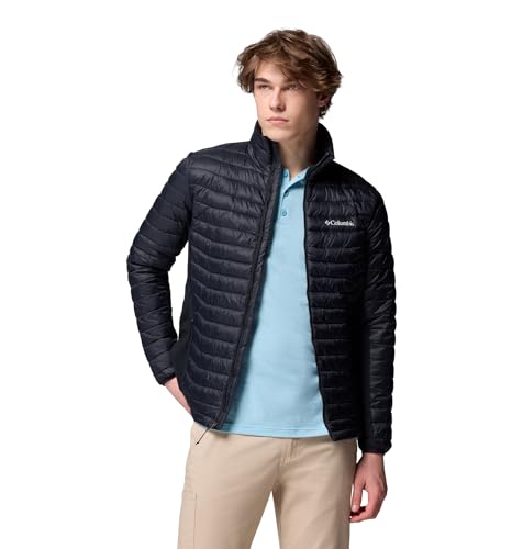 Columbia Powder Pass Hybridjacke, Starke Abwehr, Umweltfreundliche Isolierung, Flex-Flächen, Atmungsaktives Design, Verstellbarer Saum - Herren