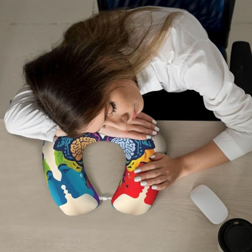 Almohada de viaje con memoria de forma ergonómica miniatura 7