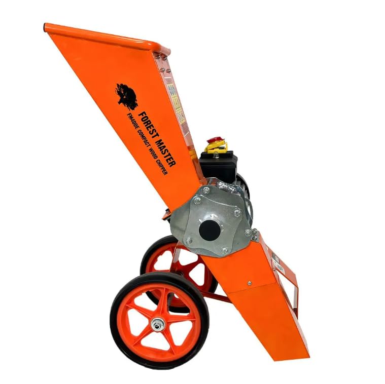 Forest Master FM4DDE-MUL Trituradora de compostaje eléctrica de 4 HP, trituradora de compostaje y trituradora de compostaje – Trituradora de compostaje de hasta 50 mm – Diseño compacto y ligero