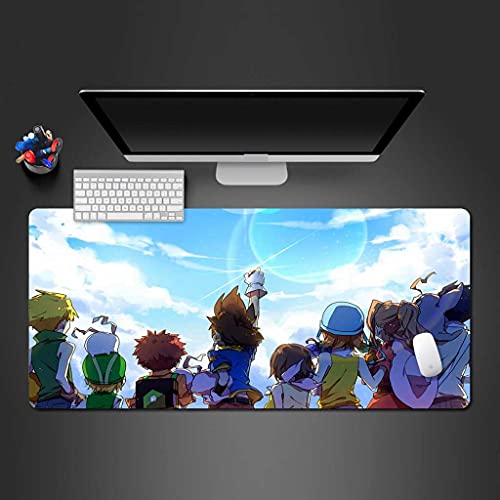 Tapis de souris XXL gamer tapis de bureau motif anime grand format pour PC portable