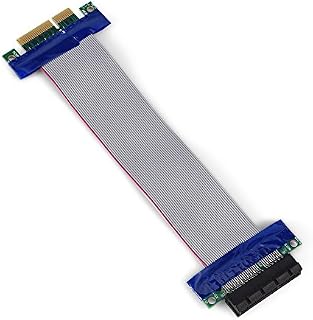 Vbestlife Powered Riser Cable, PCI-E Professional 1X 4X 8X 16X Male to Female VGA Graphics Card Flexible Riser Extension Ribbon Cable(PCI-E 4X to 4X)