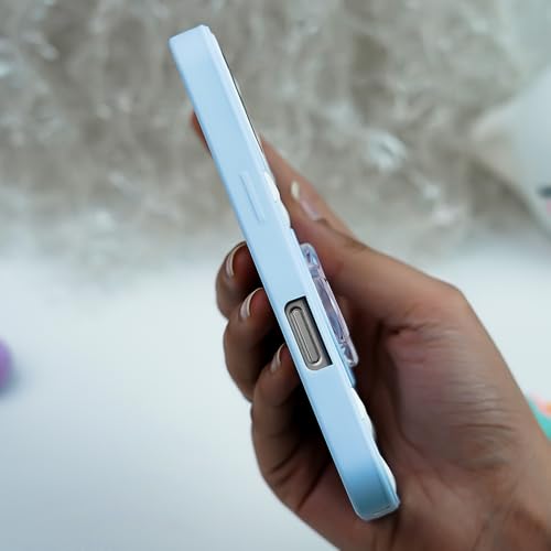 Image of Peeperly Back Cover Case for iPhone 15 Pro Scratch Resistant Anti-Slip TPU Shockproof Protective Durable Happy Clouds Smile Case for Girls & Women