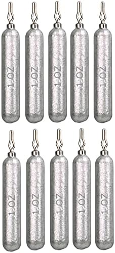 Reaction Tackle- Lead Drop Shot Weights - dropshot sinkers, 1 oz, 10pk