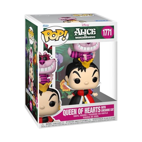 Image of Funko Pop! Premium: Alice in Wonderland Classic - Queen of Hearts with Cheshire Cat - Collectable Vinyl Figure - Gift Idea - Official Merchandise - Toys for Kids & Adults - Cartoon /Animation Fans
