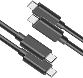 LHSDMOAT USB C 3.1 Gen 2 10Gbp Cable(3.28ft, 2 Pack),60W 3A usb c to usb c Fast charge Cable, Type c to type c extension cord Compatible with iPad Pro, MacBook Pro/Air, Galaxy S22+ S21 S20