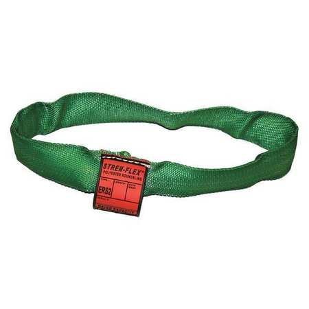 Round Sling, Endless, Green, 12 ft. L