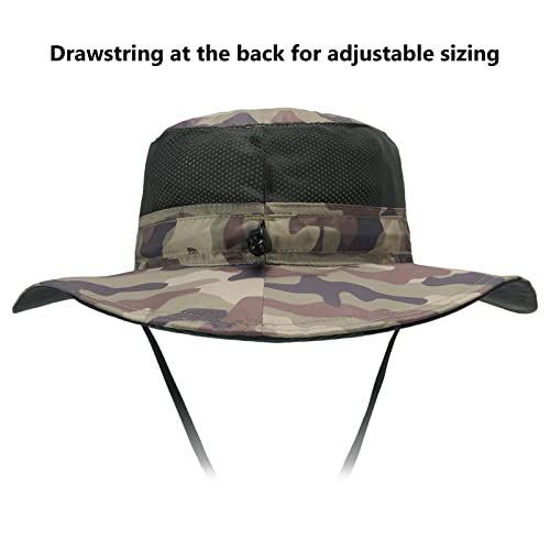 Image of BASSDASH UPF 50+ Sun Fishing Hat Water Resistant with Detachable Neck Flap