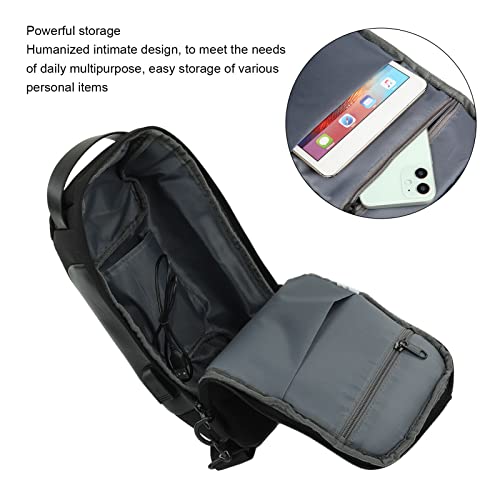 Topyond Outdoor Satchel, Hiking Fitness Travel Crossbody Bag, Chest Anti-Theft Backpack, USB Charging Oxford Crossbody Bag 5