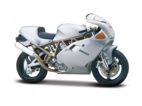 Bburago 1:18 Ducati Supersport 900Fe Diecast Motorcycle, Silver 1