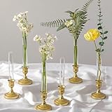 Cadeau pratique et élégant : plus qu'un simple trésor pour les amateurs de décoration intérieure et les artistes floraux, ce vase pour bougeoirs est une « idée cadeau étonnamment créative ». Il résout le dilemme de la sélection de cadeaux pour les mariages, les pendaisons de crémaillère, les anniversaires ou Noël, offrant des choix à la fois beaux et pratiques