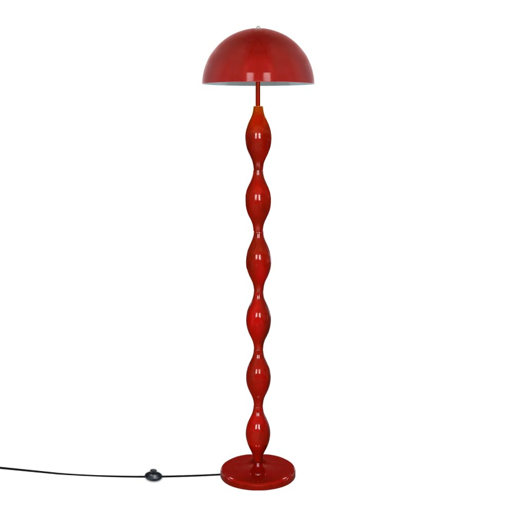 Einzigartige Stehleuchte für das Wohnzimmer, kreative funky rote LED-Pilzlampe 63"mit 3 variablen Farben, moderne Stehleuchtes für das Schlafzimmer,das Büro,die Ecke
