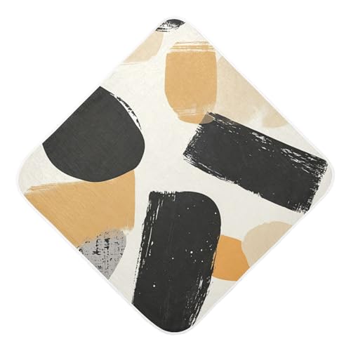 BOESI Colorful Graffiti Pattern Baby Bath Towel, Baby Hooded Bath Towel, Soft, Comfortable, Absorbent, for Boys, Girls, 35x35 inches