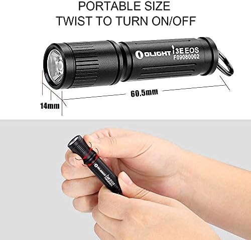 OLIGHT i3E EOS Mini Pocket Flashlight - 90 Lumens Keychain LED - Image 5