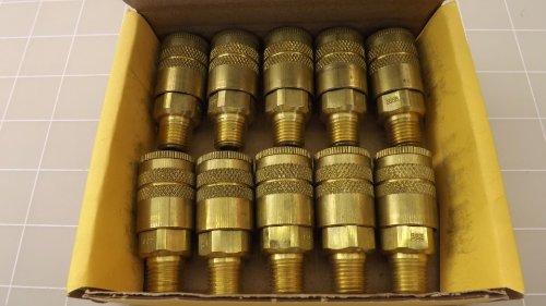 Parker B22A Coupler Body, Brass, MNPT, 1/8 in. Pipe